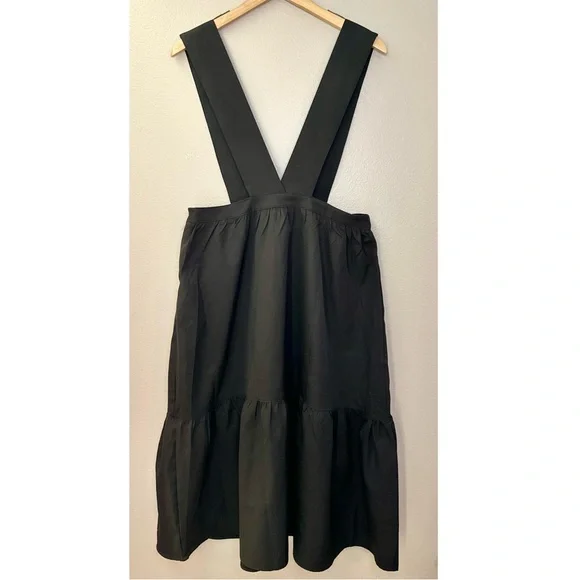 NWT Hayden LA Black Pinafore Jumper Tiered Midi Dress - Picture 7 of 9